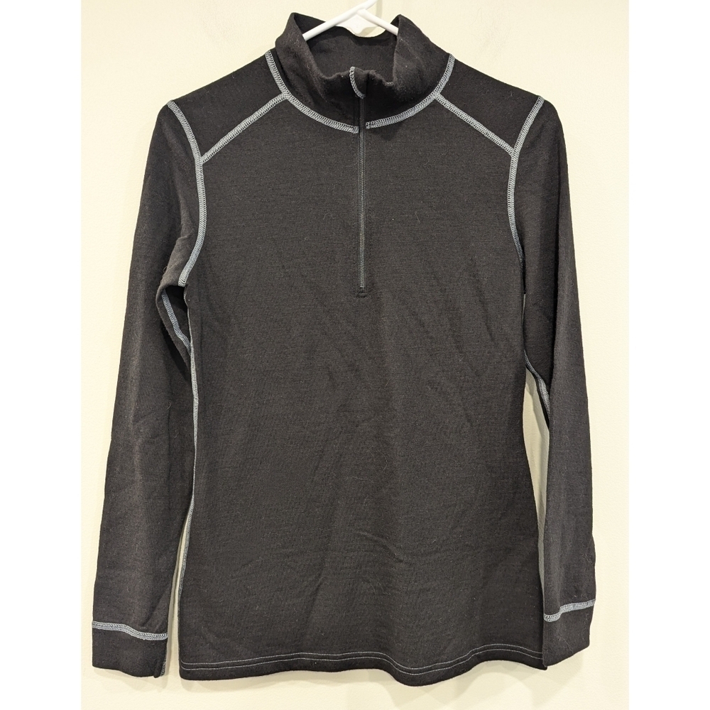Polarmax Techinal Base Layer Acclimate Dry In Black Half Zip Size Medium